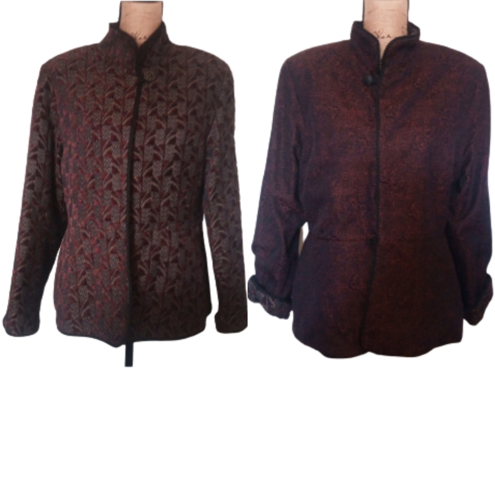 • Vintage Tzeadle Design Room Reversible Jacket •